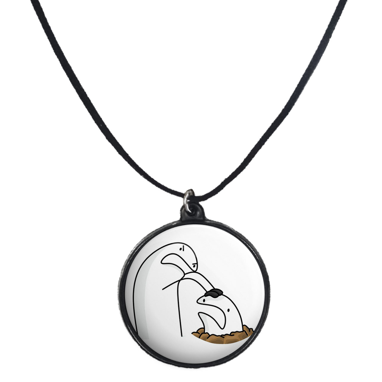 گردنبند پرمانه طرح میقولی کد pmb.24612 مدل دو طرفه