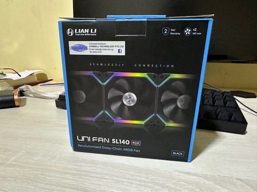 فن کیس لیان لی UNI Fan SL140 RGB Black بسته 2 عددی (استوک با گارانتی)