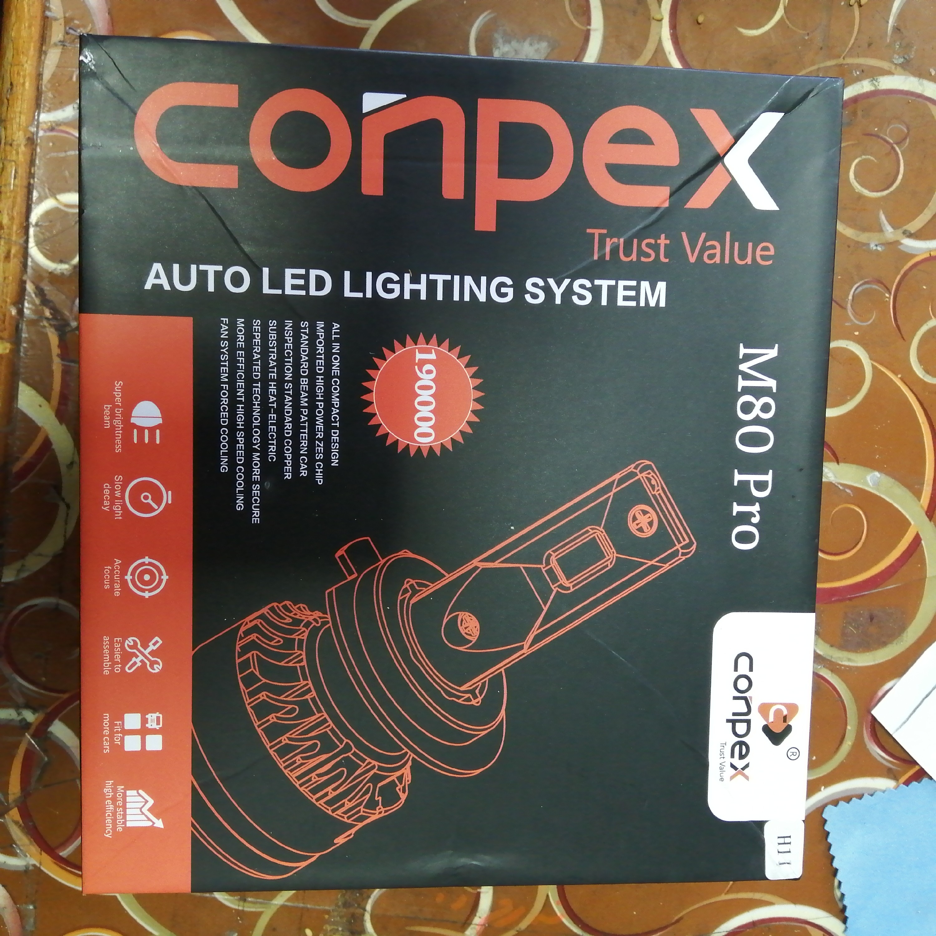 هدلای M8 PRO CONPEX 120000با 65 وات نور وحشتناک