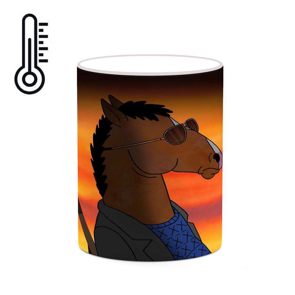ماگ حرارتی کاکتی طرح کارتون BoJack Horseman مدل mgh22315