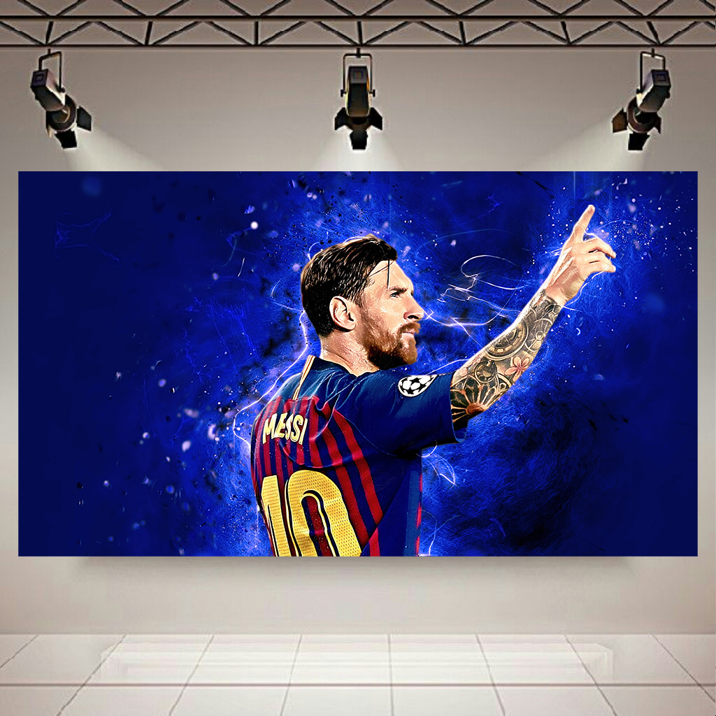 تابلو بوم طرح فوتبال مدل لیونل مسی کد AR7800