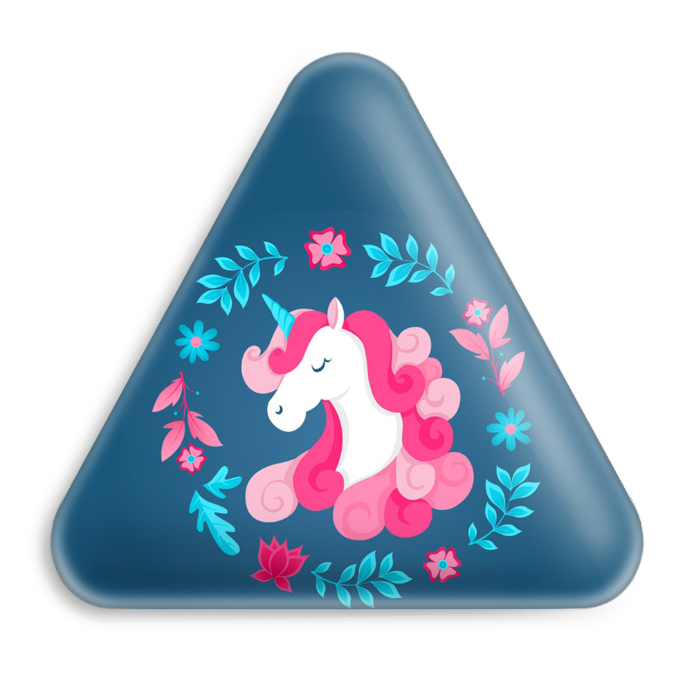 پیکسل خندالو طرح اسب تک شاخ یونیکورن مدل مثلثی کد 1118