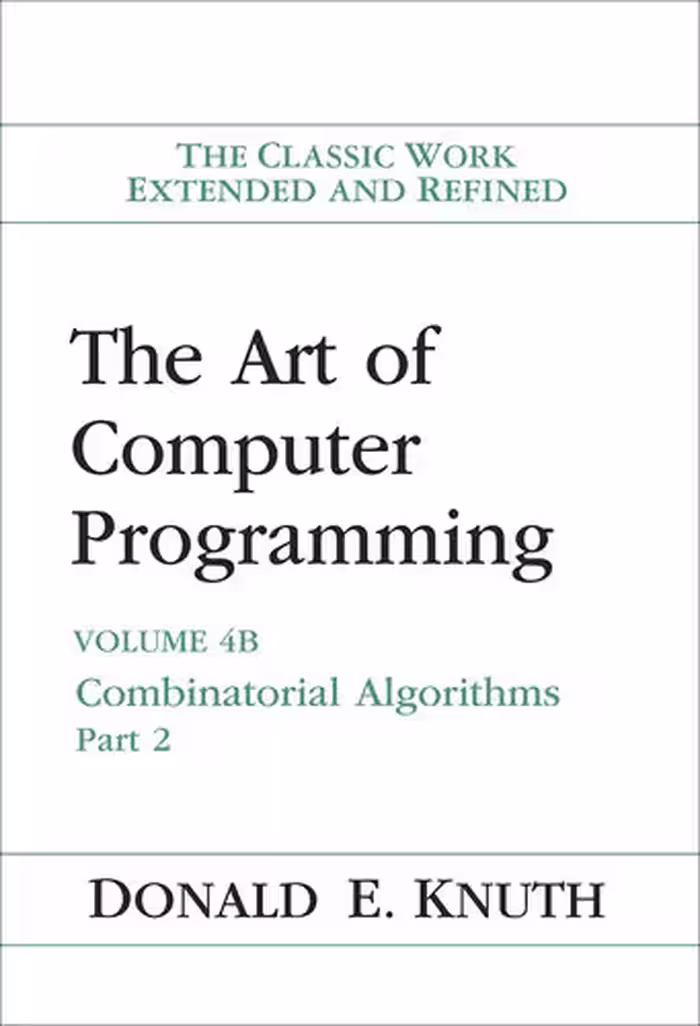 خرید و دانلود نسخه کامل کتاب The Art of Computer Programming, Volume 4B: Combinatorial Algorithms, Part 2