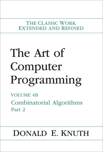 خرید و دانلود نسخه کامل کتاب The Art of Computer Programming, Volume 4B: Combinatorial Algorithms, Part 2