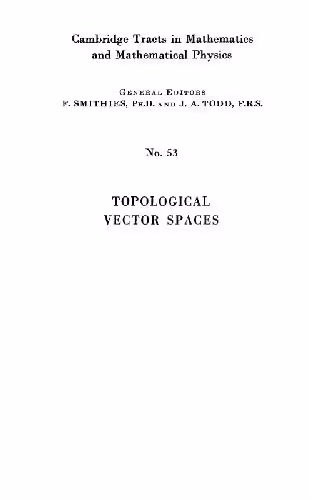 خرید و دانلود نسخه کامل کتاب Topological vector spaces