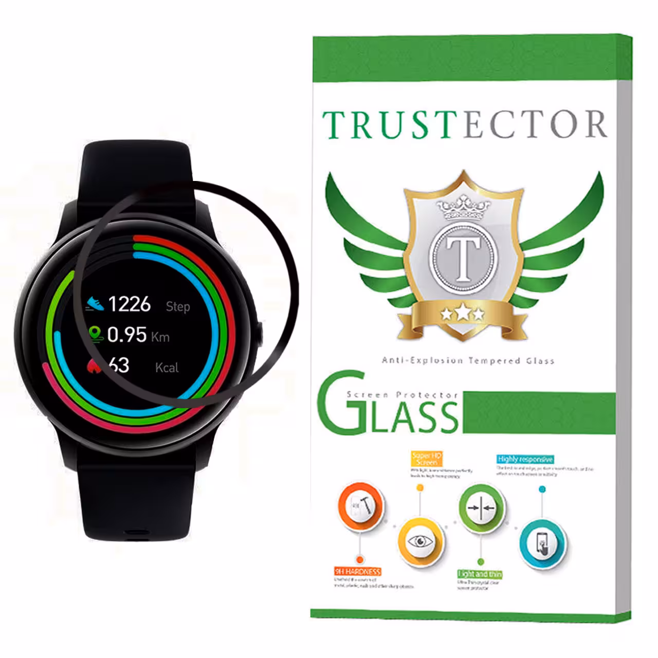 محافظ صفحه نمایش نانو تراستکتور مدل PMTA-Glass مناسب برای ساعت هوشمند شیائومی IMILAB KW66