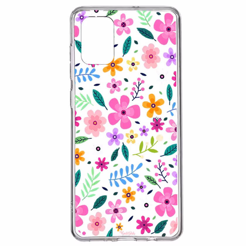 کاور طرح گل مناسب برای گوشی موبایل سامسونگ Galaxy A71