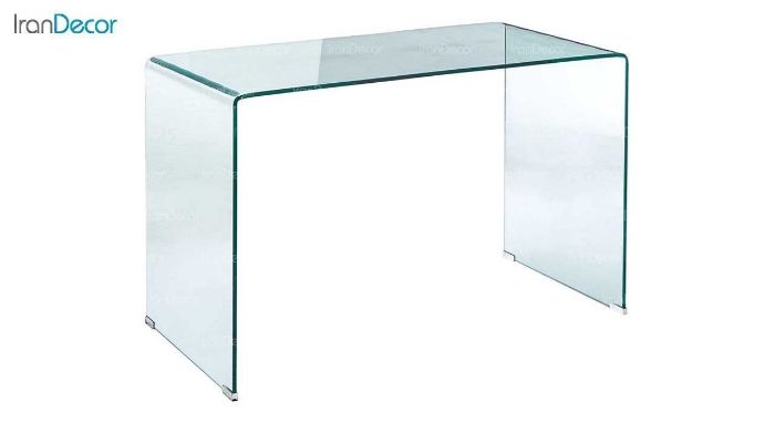 میز اداری شیشه ای مدل صدف سایز 120 × 65