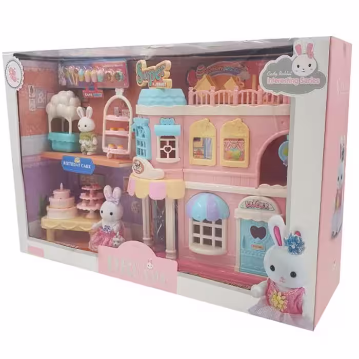 اسباب بازی مدل خانه خرگوش سوپرمارکت و جشن تولد BAY DREAMY کد 6683
