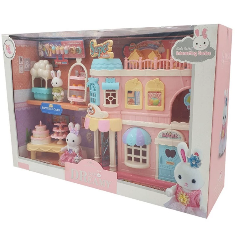 اسباب بازی مدل خانه خرگوش سوپرمارکت و جشن تولد BAY DREAMY کد 6683