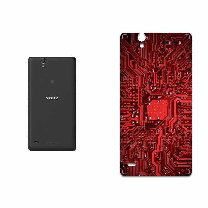 برچسب پوششی ماهوت مدل Red Printed Circuit Board مناسب برای گوشی موبایل سونی Xperia C4