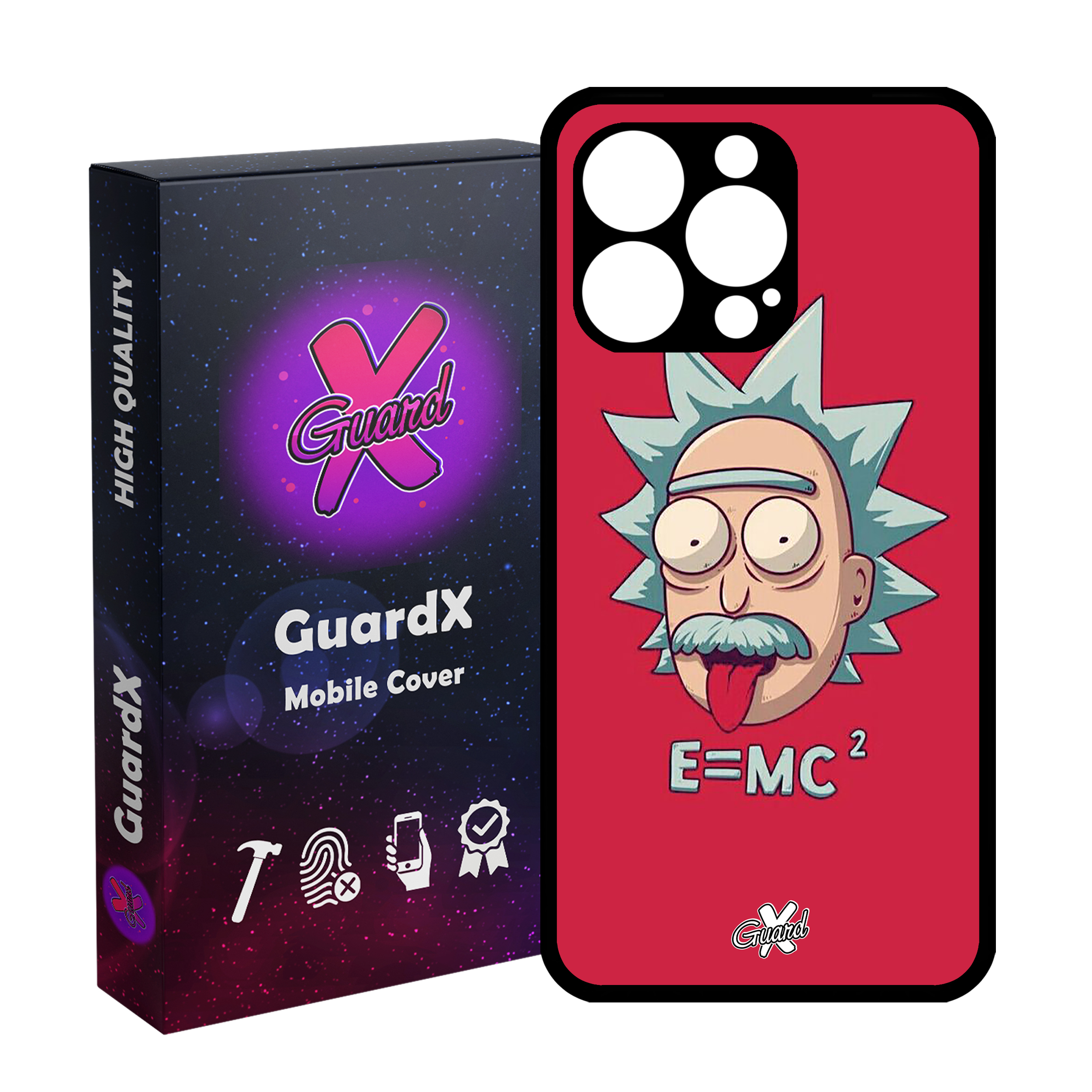 کاور گارد ایکس طرح Rick and Morty مدل Glass10046 مناسب برای گوشی موبایل اپل iPhone 13 Pro