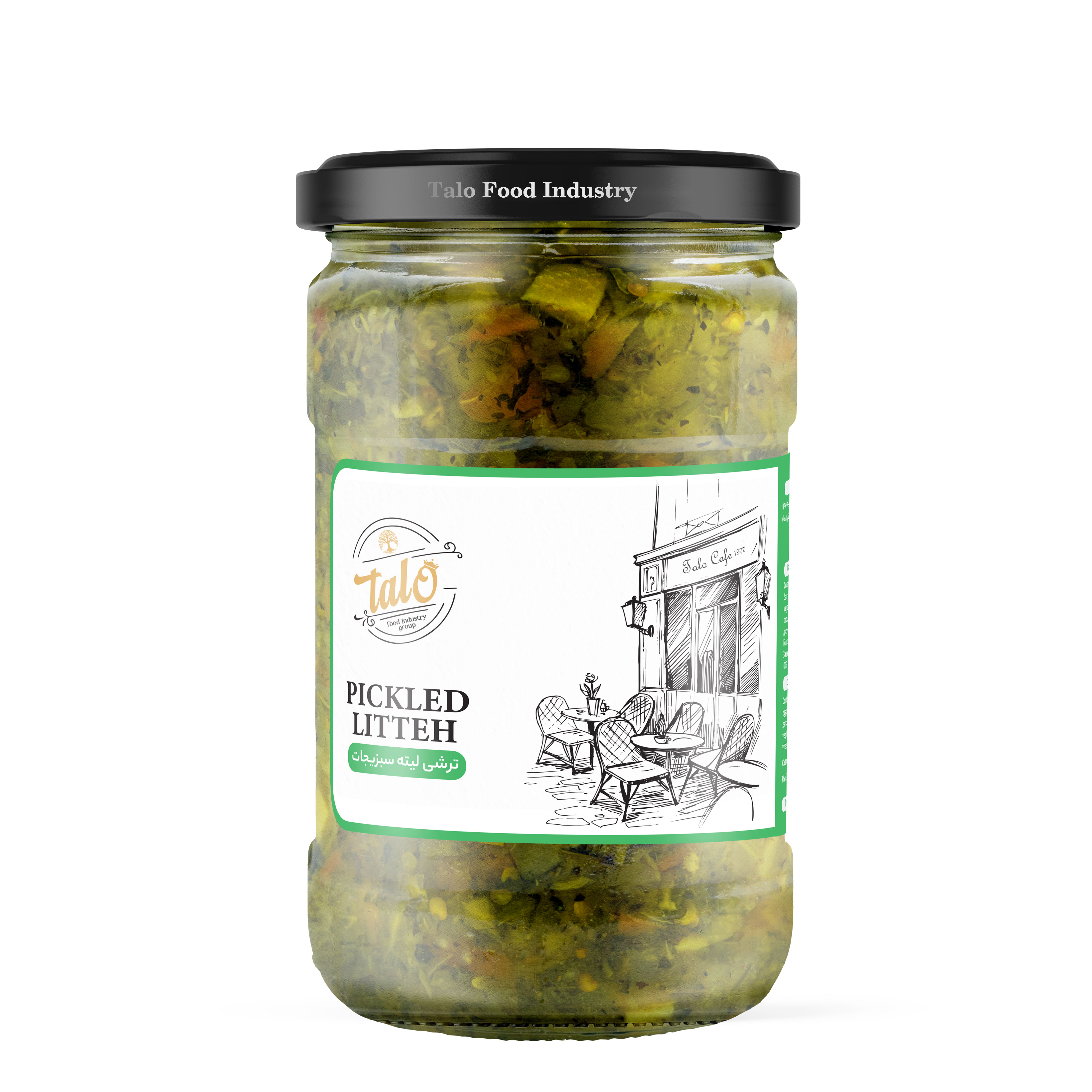 ترشی لیته تبریزی شیشه 700گرم تالو