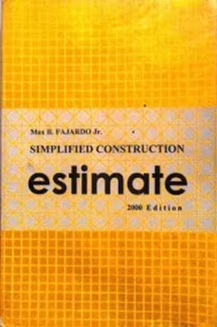 󾕇 دانلود کتاب Fajardo M. B., Simplified Construction Estimate, 3rd ed, 1995 - دانلود کتاب های دانشگاهی