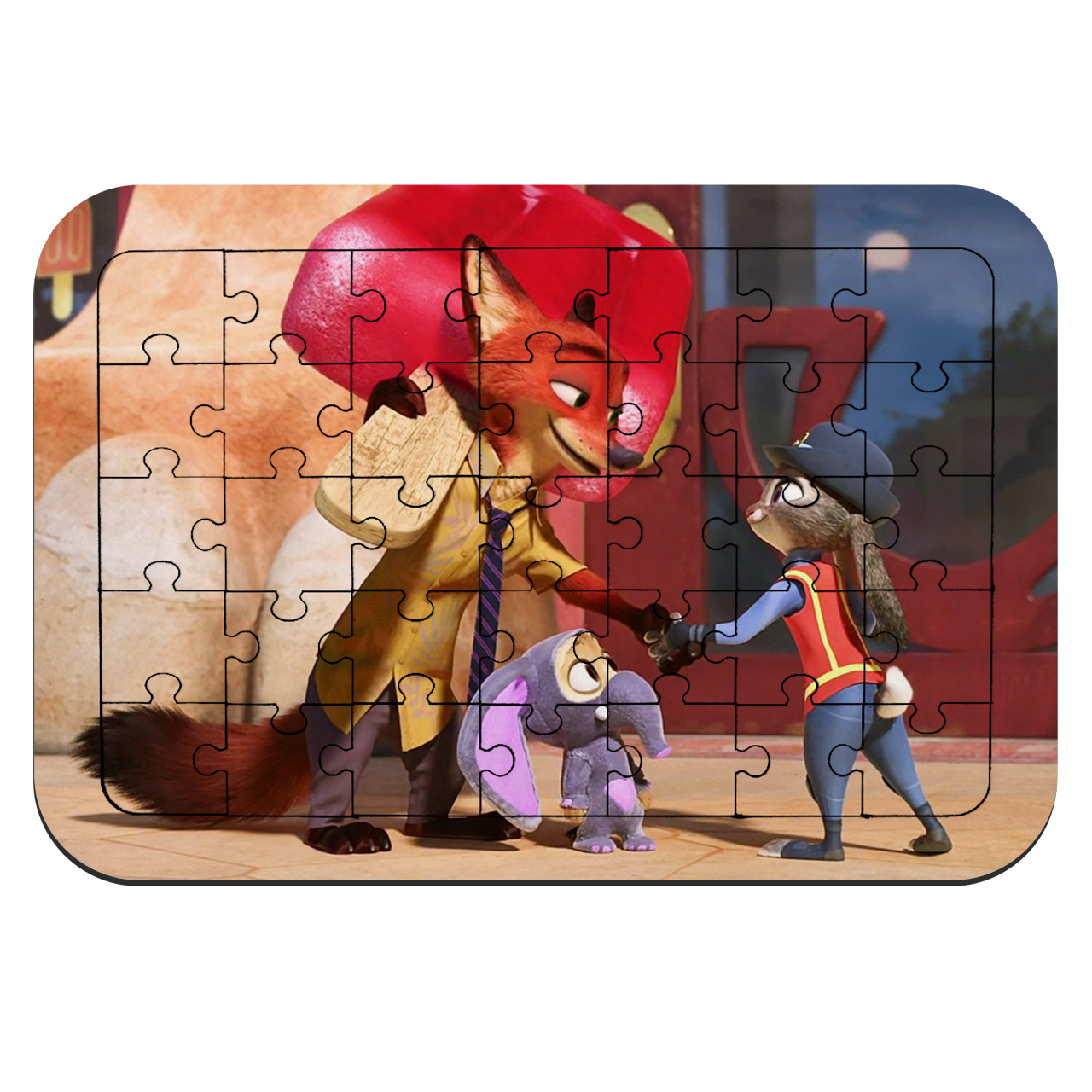 پازل 35 تکه طرح انیمیشن زوتوپیا مدل NI582