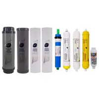 فیلتر دستگاه تصفیه آب آکوآ اسپرینگ مدل F-S7-Q9A مجموعه 8 عددی به همراه رسوبگیر گلیتز