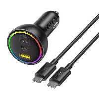 شارژر فندکی 152.5 وات با کابل بیسوس Baseus Multi-Port Fast Charge Car Charger BSCC-ZX-CCL