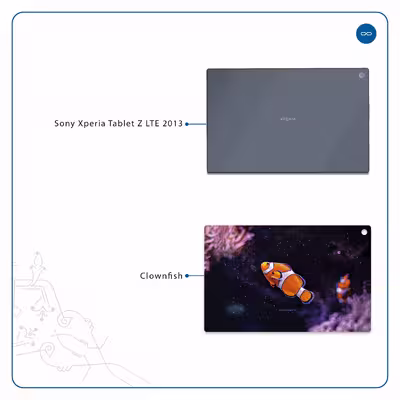 برچسب پوششی ماهوت مدل Clownfish مناسب برای تبلت سونی Xperia Tablet Z LTE 2013