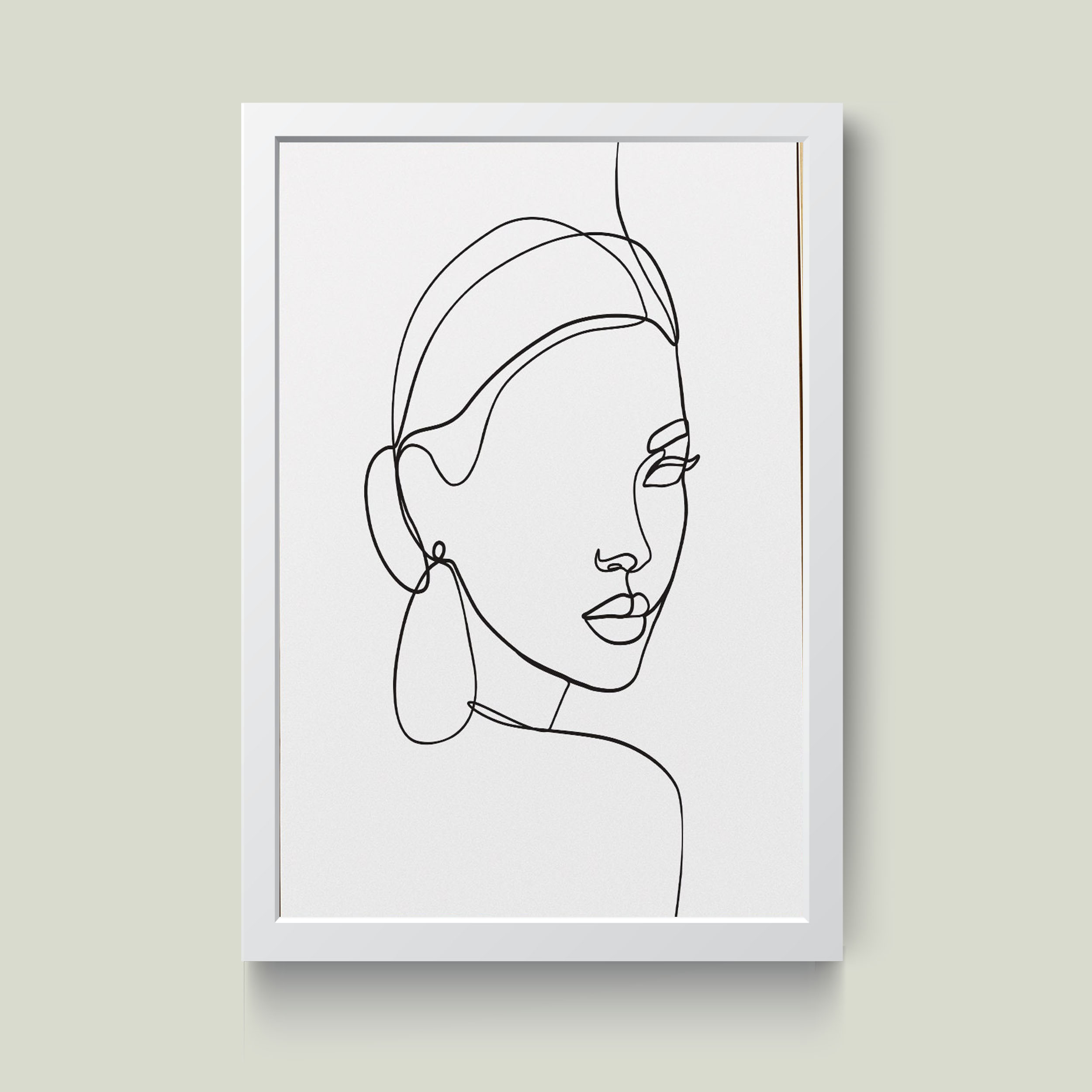 تابلو مدل مینیمال Girlish کدS1422-w