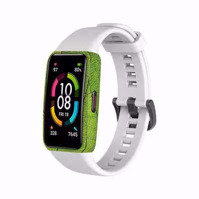 برچسب ماهوت طرح Leaf Texture مناسب برای ساعت هوشمند هوآوی band 6