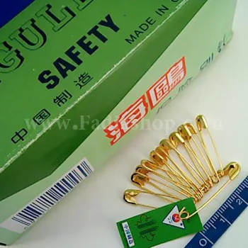 سنجاق طلایی متوسط سایز 1