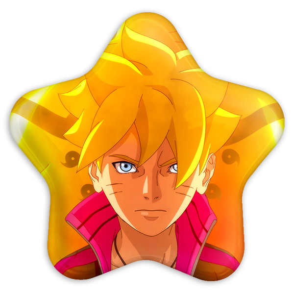 پیکسل خندالو طرح بوروتو اوزوماکی انیمه بوروتو Boruto مدل ستاره ای کد 13135