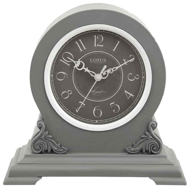 ساعت رومیزی لوتوس مدل DANSON کد T-5512 رنگ GRAY