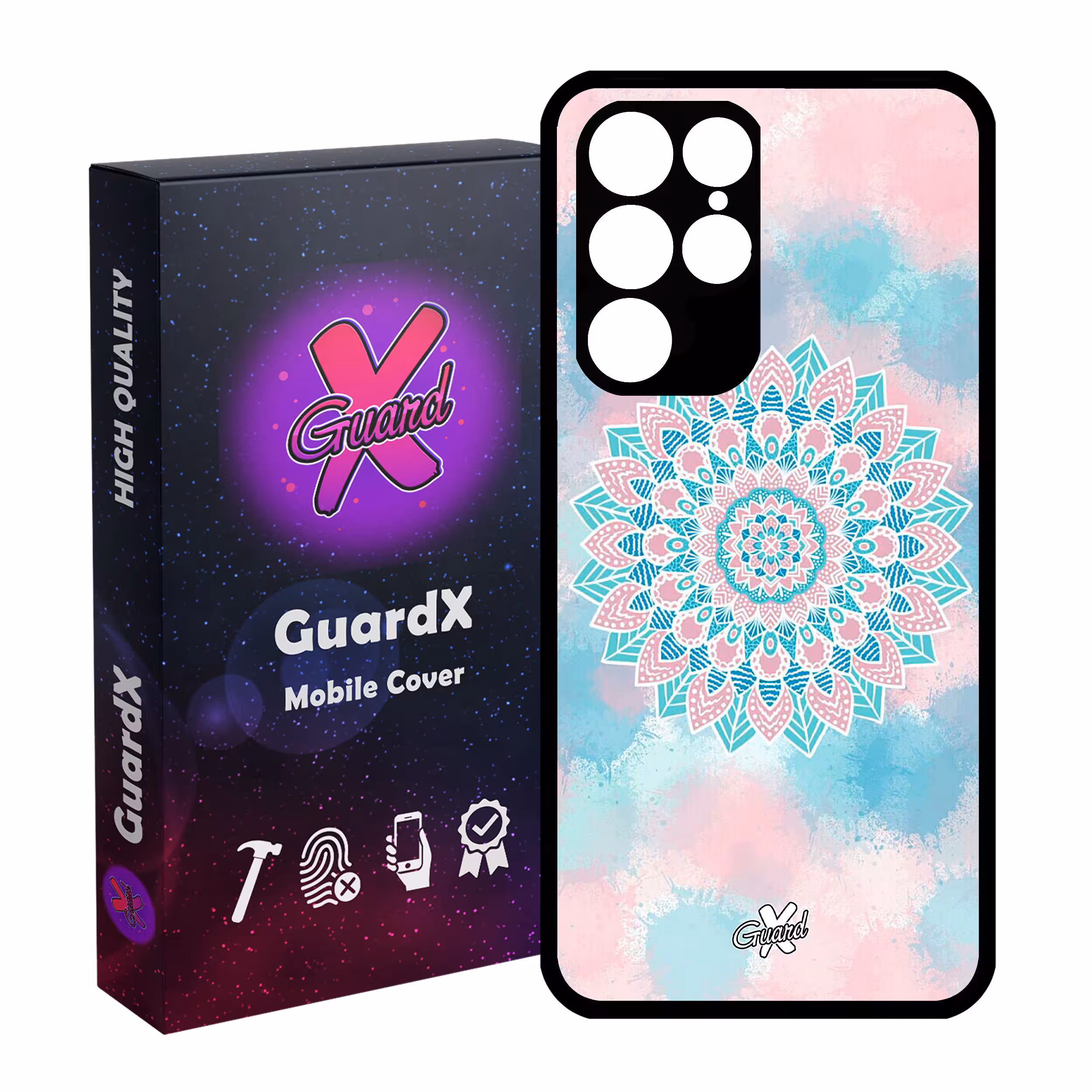 کاور گارد ایکس طرح ماندالا مدل Glass10065 مناسب برای گوشی موبایل سامسونگ Galaxy S22 Ultra