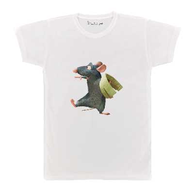 تی شرت آستین کوتاه بچگانه پرمانه طرح موش سر آشپز کد pmt.7001