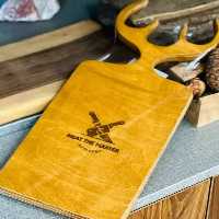 تخته گوشت چوبی شاخ گوزنی سایز بزرگ  ضد آب روکش رانر 