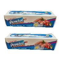 کیسه زیپ دار  پامچال مدل دو زیپ کد 20x25 دو بسته 30 عددی