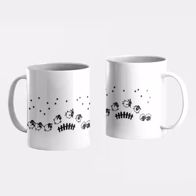 ماگ طرح شمارش گوسفند کد 399