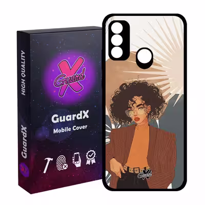 کاور گارد ایکس طرح Girl مدل Glass10369 مناسب برای گوشی موبایل هوآوی P Smart 2020
