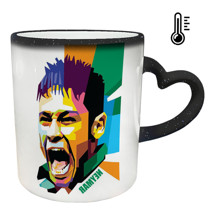 ماگ حرارتی مدل دسته قلبی اکلیلی طرح نیمار کد 88