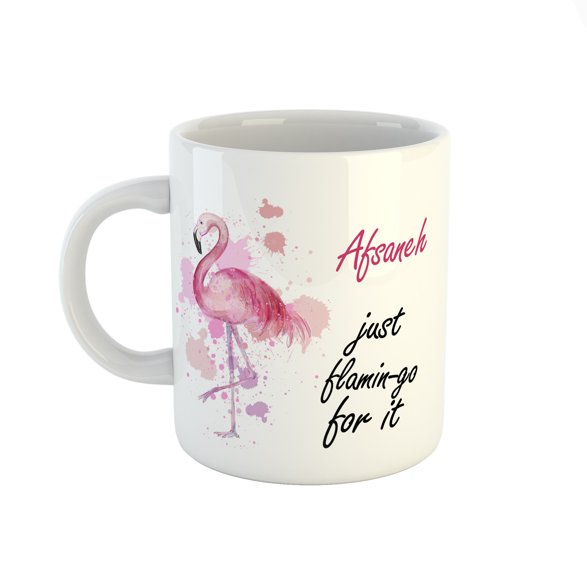 ماگ طرح اسم افسانه مدل فلامینگو کد 207