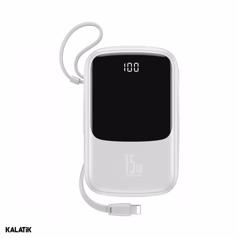 پاور بانک باسئوس Qpow مدل PPQD-B02/B09 ظرفیت 10000 میلی آمپر ساعت