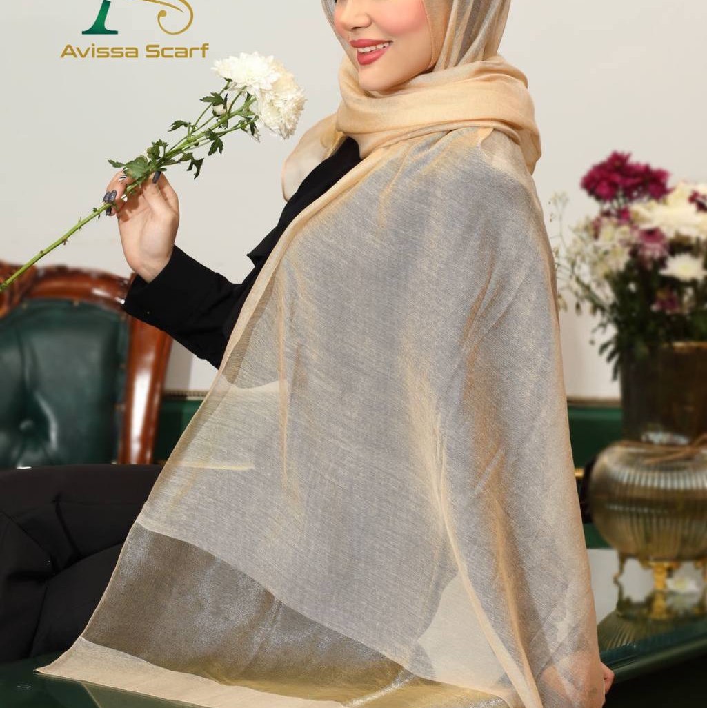 شال ابریشم ویسکوز مجلسی کد210138 (8)
