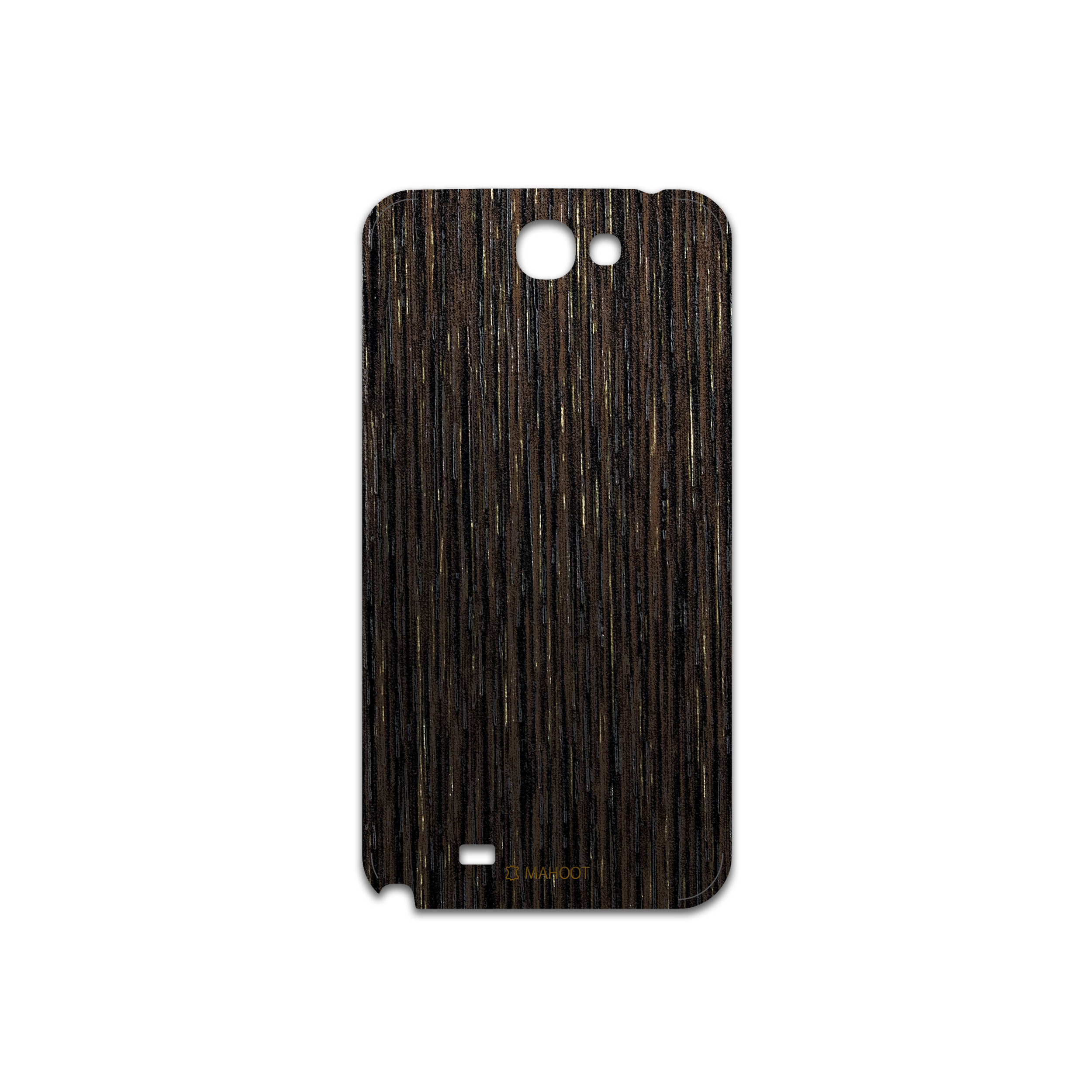 برچسب پوششی ماهوت مدل Dark-Gold-Stripes-Wood مناسب برای گوشی موبایل سامسونگ Galaxy Note 2