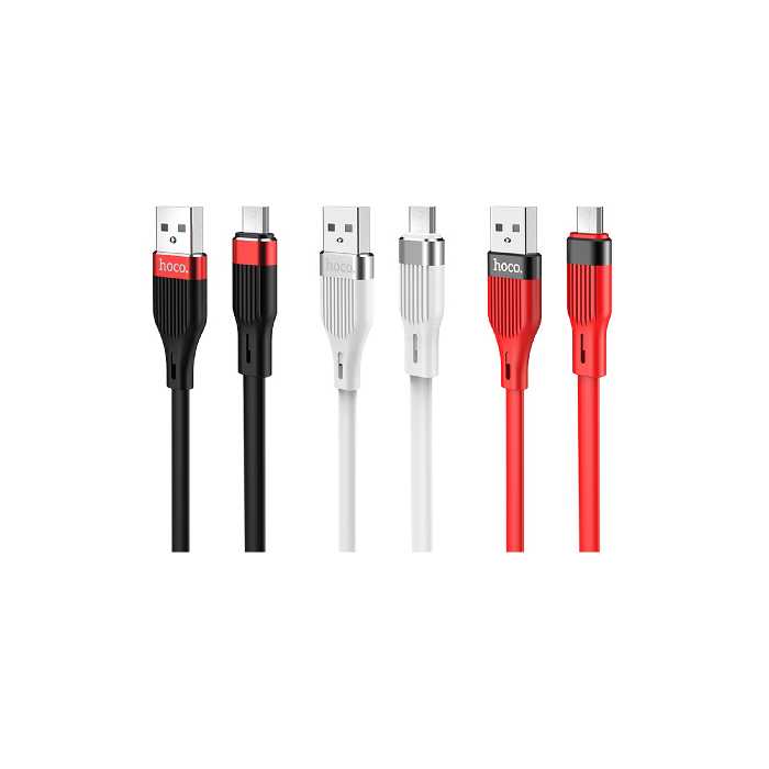 کابل تبدیل  USB به MICROUSB هوکو مدل  U72 Silicone  طول 1.2 متر