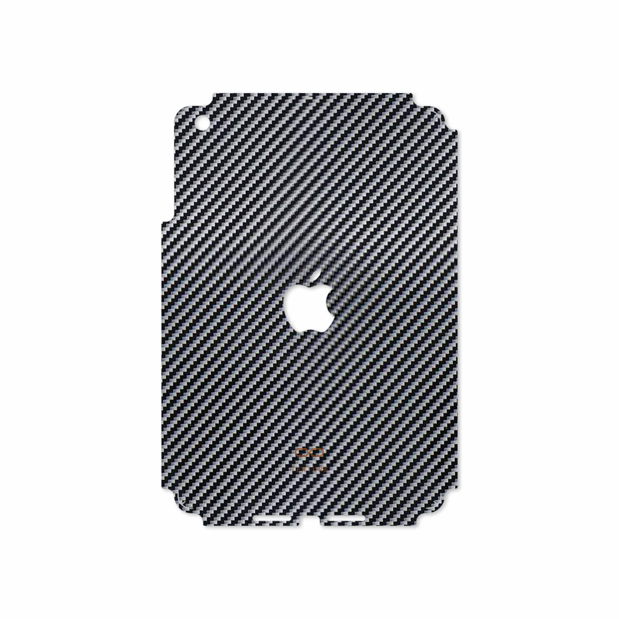 برچسب پوششی ماهوت مدل Glossy-Silver-Fiber مناسب برای تبلت اپل iPad mini 2012 A1455