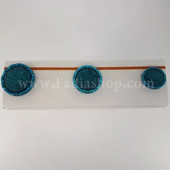 دکمه شکری سبز آبی سایز 3