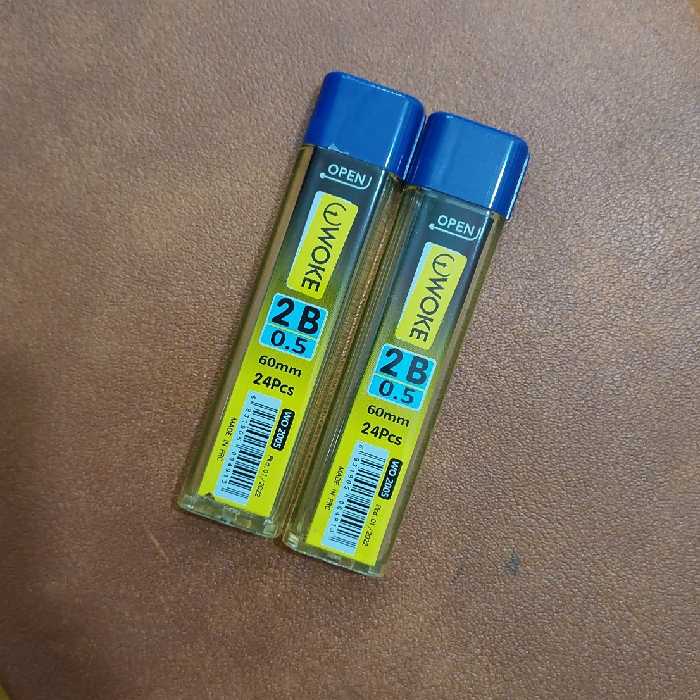 مغز مداد 5 دهم ووک woke درجه سختی 2B بسته 2 عددی