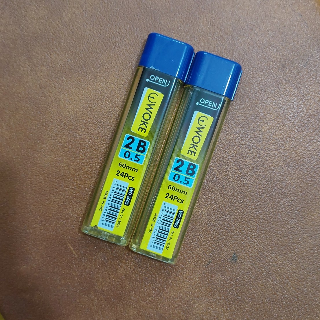 مغز مداد 5 دهم ووک woke درجه سختی 2B بسته 2 عددی