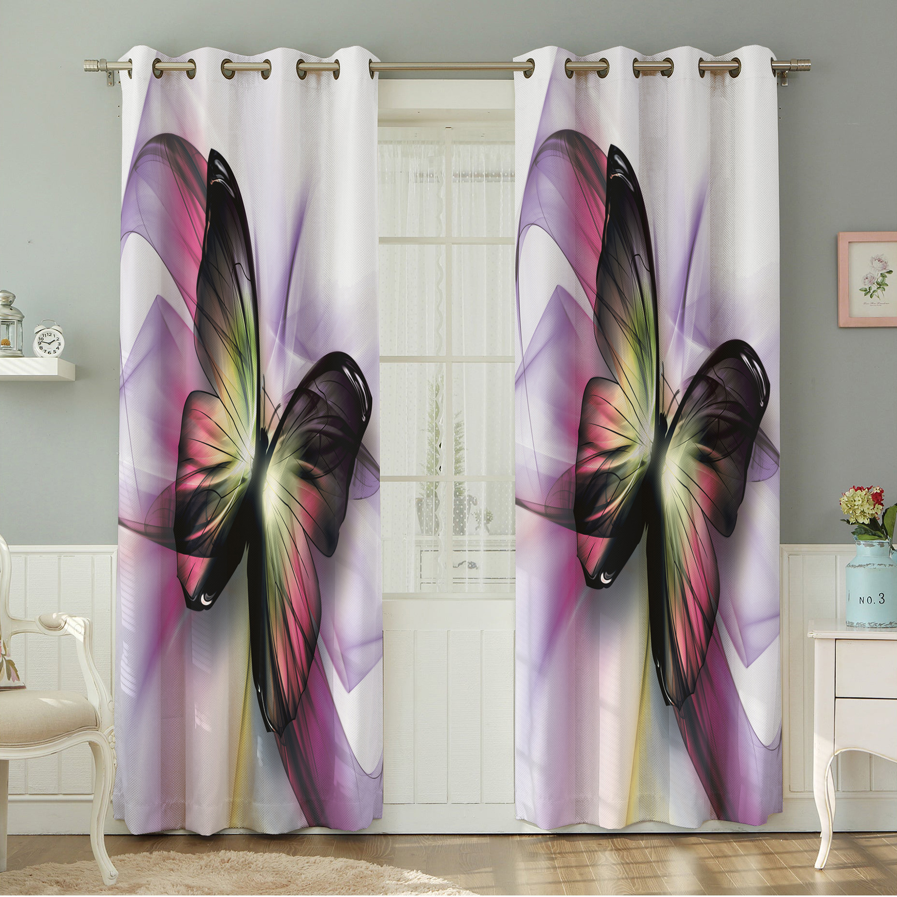 پرده نیروانا طرح   مدرن مدل هازان کد 8007 سایز 140×280 سانتی متر