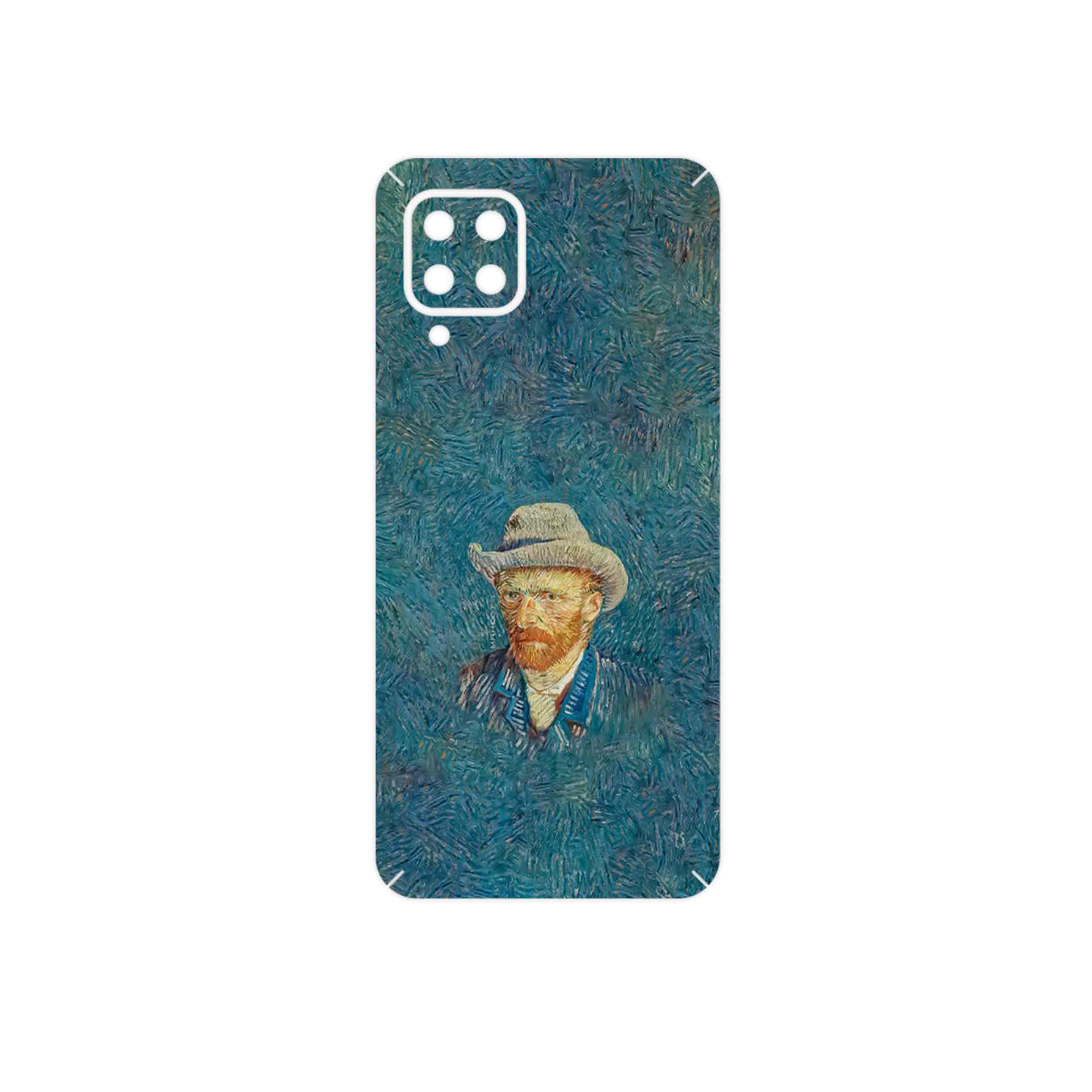 برچسب پوششی ماهوت مدل Self portrait with a gray felt hat مناسب برای گوشی موبایل سامسونگ Galaxy F22