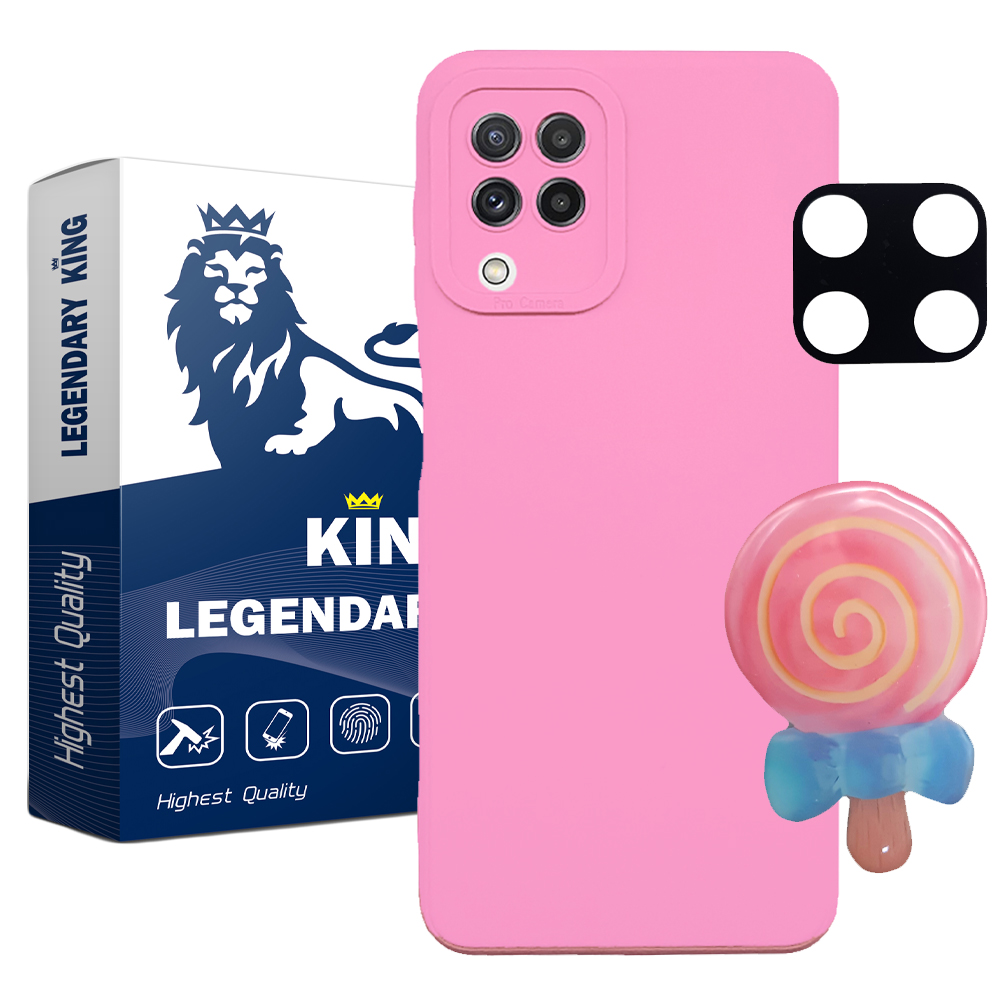   کاور لاین کینگ مدل Redabnabat مناسب برای گوشی موبایل سامسونگ Galaxy A22 4G به همراه پایه نگهدارنده و محافظ لنز