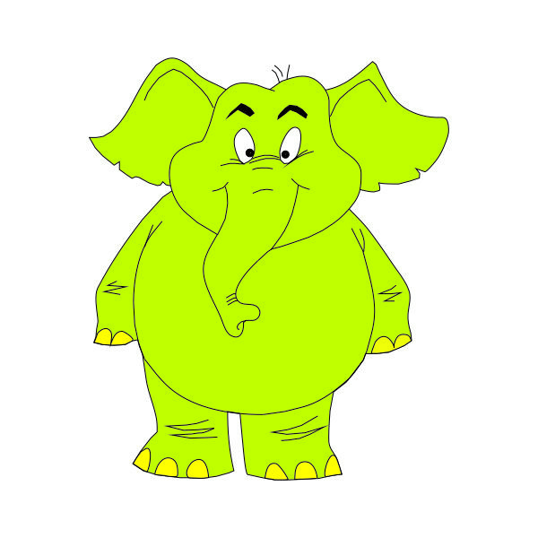 استند تولد طرح کارتنی فیل کد 68