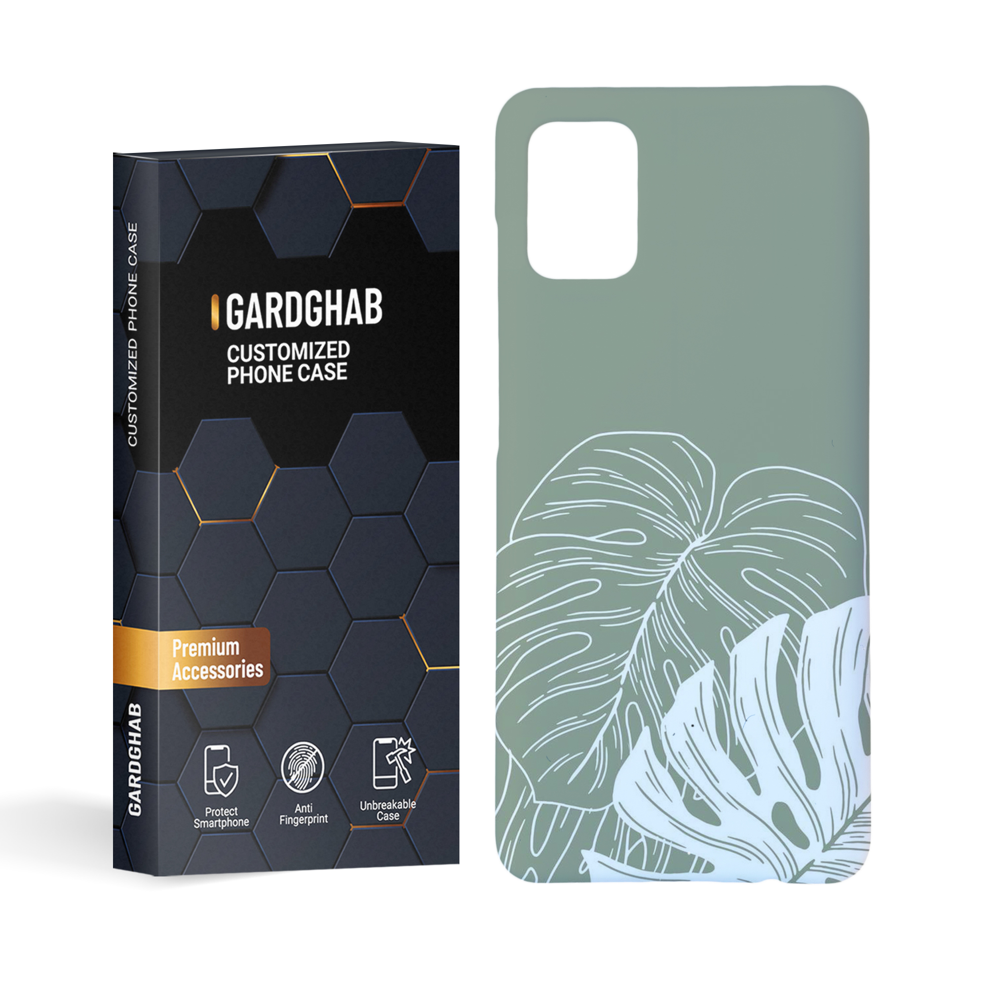  کاور گارد قاب مدل برگ مناسب برای گوشی موبایل سامسونگ galaxy a51