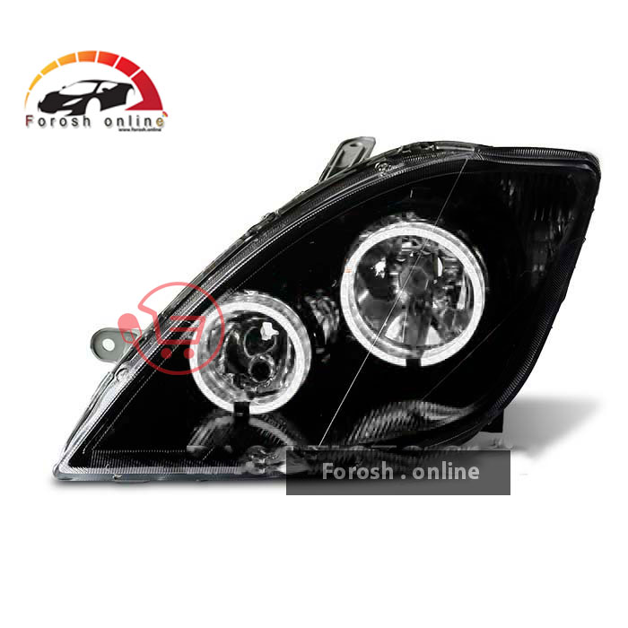 چراغ جلو تیبا طرح گلس سفید