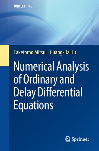 خرید و دانلود نسخه کامل کتاب Numerical Analysis of Ordinary and Delay Differential Equations